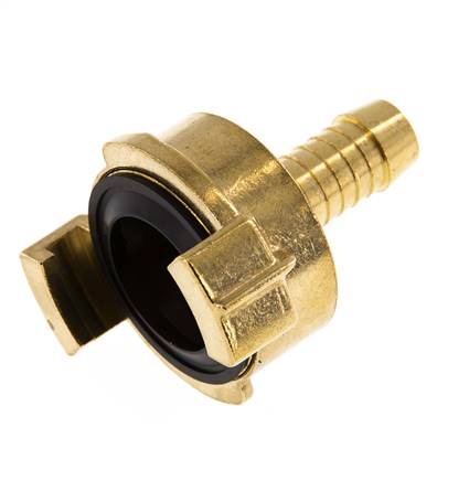 13 mm (1/2'') Hose Barb GEKA Gartenschlauch Messingkupplung Drehbar im entkuppelten Zustand