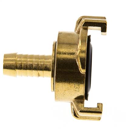 13 mm (1/2'') Hose Barb GEKA Gartenschlauch Messingkupplung Drehbar im entkuppelten Zustand