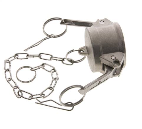 Camlock DN 40 (1 1/2'') Edelstahl-Kupplungsendkappe Typ DC MIL-C-27487