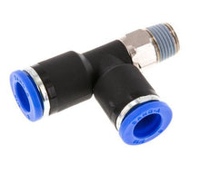 8mm x R1/8'' rechtwinkliges T-Stück Steckverschraubung mit Außengewinde Messing/PA 66 NBR drehbar [2 Stück]