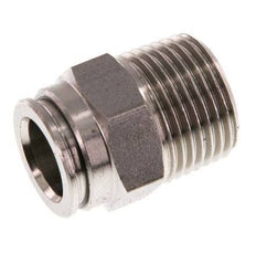 10mm x R3/8'' Steckverschraubung mit Außengewinde Messing FKM