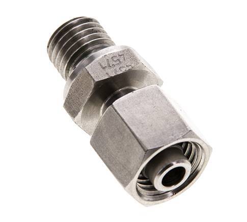 8L & M12x1,5 Edelstahl-Drehgelenk mit Außengewinde 315 bar FKM Einstellbar ISO 8434-1