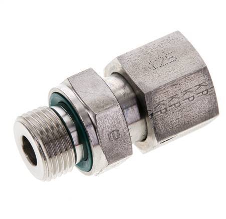 12S & M18x1,5 Edelstahl-Drehgelenk mit Außengewinde 630 bar FKM O-Ring-Dichtkonus Einstellbar ISO 8434-1