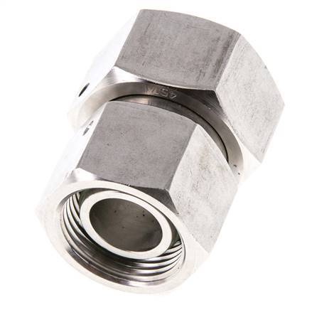 22L & 28L Edelstahl gerade mit Drehgelenk 160 bar FKM O-Ring Dichtungskonus ISO 8434-1