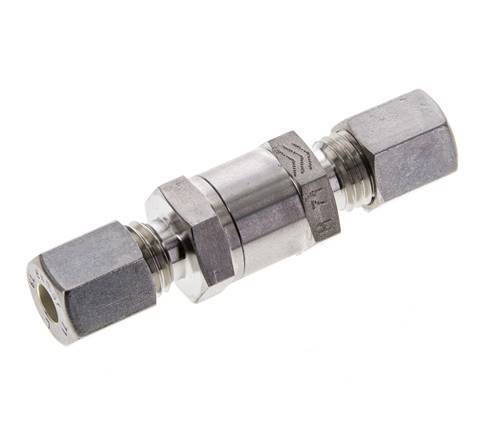 Hydraulisches Rückschlagventil Kompressionsring 6L (M12x1.5) Edelstahl 1-250bar (15-3625)psi ISO 8434-1