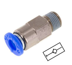 Steckverschraubung 10mm & R1/4'' männlich Selbstsichernd Messing/PBT 0-10bar (0-145psi)