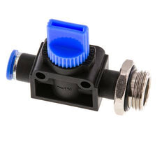 3/2-Wege-Absperr-Handventil 6 mm - G3/8'' Kunststoff/Messing Rohrseitige Entlüftung