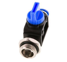 3/2-Wege-Absperr-Handventil 6 mm - G3/8'' Kunststoff/Messing Rohrseitige Entlüftung