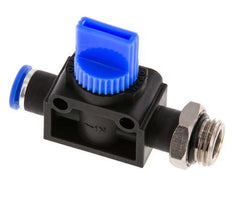 3/2-Wege-Absperr-Handventil 6 mm - G1/4'' Kunststoff/Messing Rohrseitige Entlüftung