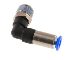 Steckverschraubung 8mm & R3/8'' männlich Selbstsperrendes Winkelstück Messing/PBT 0-10bar (0-145psi)