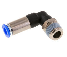 Steckverschraubung 8mm & R3/8'' männlich Selbstsperrendes Winkelstück Messing/PBT 0-10bar (0-145psi)