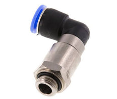 12mm & G3/8'' Ellbogen Schnelldrehgelenk Einsteck-Außengewinde Vernickeltes Messing/PBT NBR Drehbar