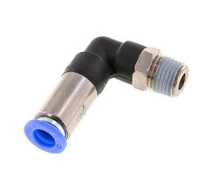 Steckverschraubung 8mm & R1/4'' männlich Selbstsicherndes Winkelstück Messing/PBT 0-10bar (0-145psi)