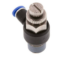 Durchflussregelungs-Schalldämpfer Abflusswinkel 4 mm - R1/4'' Messing/PA 66
