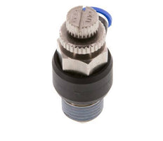 Durchflussregelungs-Schalldämpfer Abflusswinkel 4 mm - R1/4'' Messing/PA 66
