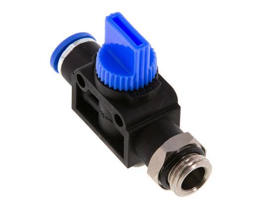 3/2-Wege-Absperr-Handventil 8 mm - G1/4'' Kunststoff/Messing Gewindeseitige Entlüftung
