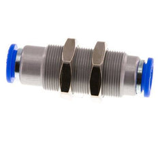 Steckverschraubung 10mm selbstsichernd Messing/PBT Bulkhead 0-10bar (0-145psi)