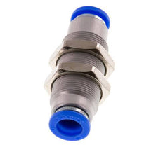 Steckverschraubung 10mm selbstsichernd Messing/PBT Bulkhead 0-10bar (0-145psi)