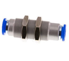 Steckverschraubung 10mm selbstsichernd Messing/PBT Bulkhead 0-10bar (0-145psi)