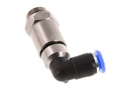6mm & G1/4'' Winkel Schnell-Drehgelenk Einsteck-Außengewinde Vernickeltes Messing/PBT NBR Drehbar