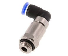 6mm & G1/4'' Winkel Schnell-Drehgelenk Einsteck-Außengewinde Vernickeltes Messing/PBT NBR Drehbar