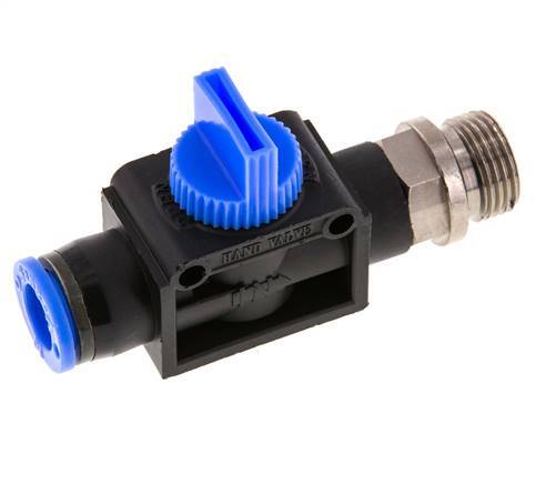 3/2-Wege-Absperr-Handventil 10 mm - G3/8'' Kunststoff/Messing Gewindeseitige Entlüftung