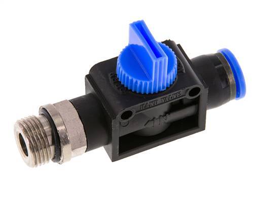 3/2-Wege-Absperr-Handventil 10 mm - G3/8'' Kunststoff/Messing Gewindeseitige Entlüftung