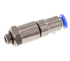 6mm & G1/8'' Schnelldrehgelenk Einsteck-Außengewinde Vernickeltes Messing/PBT NBR Drehbar
