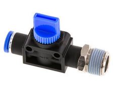 3/2-Wege-Absperr-Handventil 8 mm - R3/8'' Kunststoff/Messing Rohrseitige Entlüftung