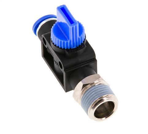 3/2-Wege-Absperr-Handventil 8 mm - R3/8'' Kunststoff/Messing Rohrseitige Entlüftung