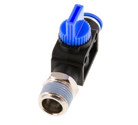 3/2-Wege-Absperr-Handventil 8 mm - R3/8'' Kunststoff/Messing Rohrseitige Entlüftung