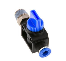 3/2-Wege-Absperr-Handventil 6 mm - R1/4'' Kunststoff/Messing Gewindeseitige Entlüftung