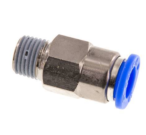Steckverschraubung 10mm & R1/4'' männlich Selbstsichernd Messing/PBT 0-10bar (0-145psi)