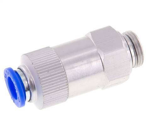 Push-In-Rückschlagventil 10mm & G3/8'' Außengewinde Aluminium 0,2-10bar (3-145psi) Schlauchgewinde