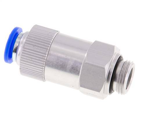 Push-In-Rückschlagventil 10mm & G3/8'' Außengewinde Aluminium 0,2-10bar (3-145psi) Schlauchgewinde
