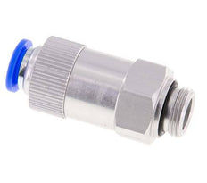Push-In-Rückschlagventil 10mm & G3/8'' Außengewinde Aluminium 0,2-10bar (3-145psi) Schlauchgewinde