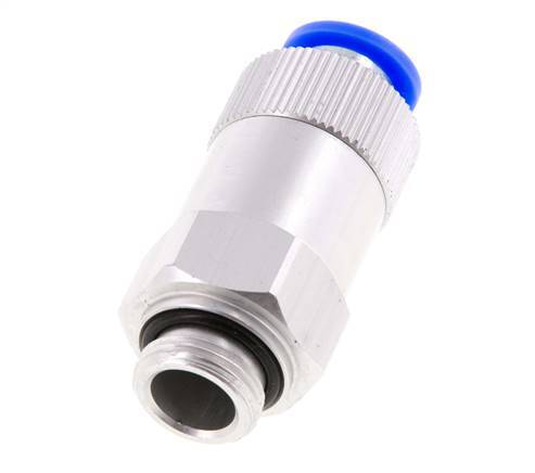 Push-In-Rückschlagventil 10mm & G3/8'' Außengewinde Aluminium 0,2-10bar (3-145psi) Schlauchgewinde