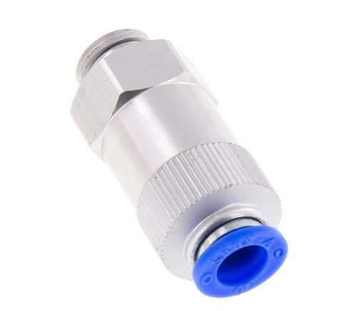 Push-In-Rückschlagventil 10mm & G3/8'' Außengewinde Aluminium 0,2-10bar (3-145psi) Schlauchgewinde