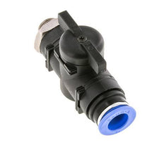 2-Wege-Kugelhahn in gerader Ausführung 12 mm - G1/4'' Kunststoff/Messing