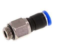 8mm & G1/4'' Drehgelenk Einsteck-Außengewinde Vernickeltes Messing/PBT NBR Drehbar