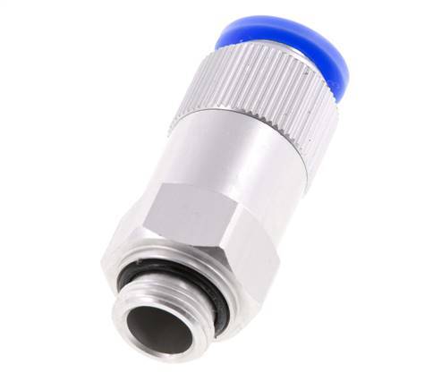 Push-In-Rückschlagventil 12mm & G3/8'' Außengewinde Aluminium 0,2-10bar (3-145psi) Schlauchgewinde