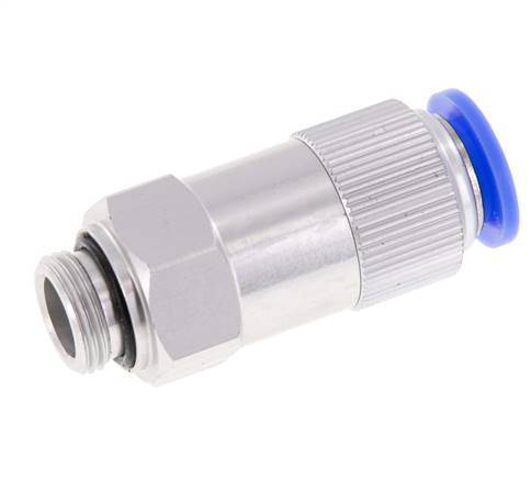 Push-In-Rückschlagventil 12mm & G3/8'' Außengewinde Aluminium 0,2-10bar (3-145psi) Schlauchgewinde
