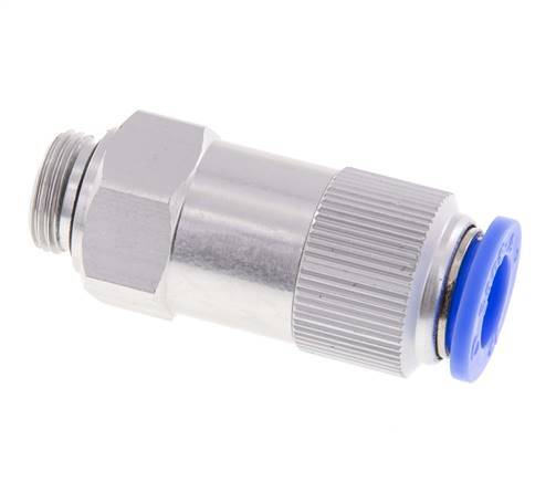 Push-In-Rückschlagventil 12mm & G3/8'' Außengewinde Aluminium 0,2-10bar (3-145psi) Schlauchgewinde