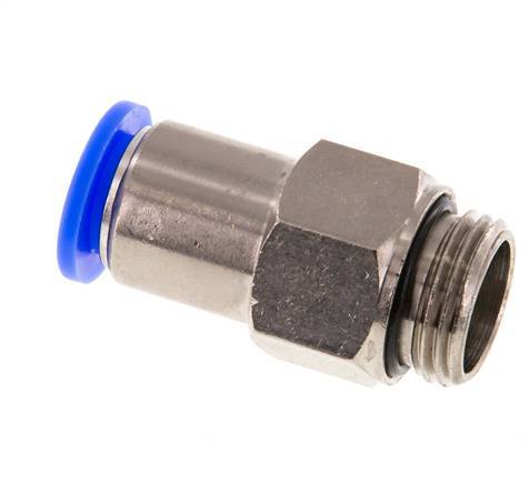 Steckverschraubung 12mm & G1/2'' Außengewinde Selbstverriegelung Messing/PBT 0-10bar (0-145psi)