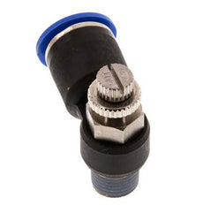 Durchflussregelungs-Schalldämpfer Abflusswinkel 12 mm - R1/4'' Messing/PA 66