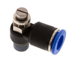 Durchflussregelungs-Schalldämpfer Abflusswinkel 12 mm - R1/4'' Messing/PA 66