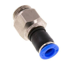 8mm & G3/8'' Drehgelenk Einsteck-Außengewinde Vernickeltes Messing/PBT NBR Drehbar