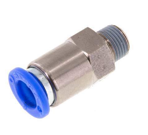 Push-In-Rückschlagventil 8mm & R1/8'' Außengewinde Messing/PBT 0,2-10bar (3-145psi) Gewinde-Schlauch