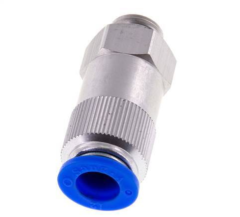 Push-In-Rückschlagventil 12mm & G3/8'' Außengewinde Aluminium 0,2-10bar (3-145psi) Schlauch