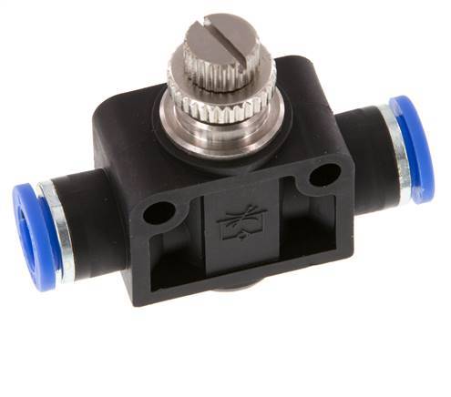 Drosselschalldämpfer gerade 8 mm Messing/PA 66